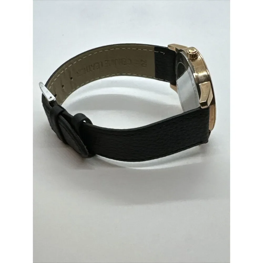 Michael Kors Hartman MK3491 Womens Black Leather Analog Dali Quartz Watch JNA385